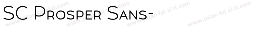 SC Prosper Sans字体转换